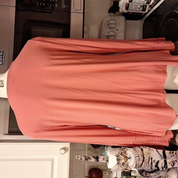 D womens Adrianna Papell stretch long sleeve regular size top XL - Picture 2 of 3